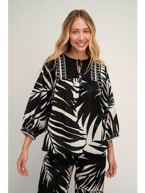 Pearl & Caviar Apollonia Cotton Long Sleeve Shirt